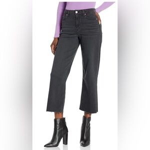 PAIGE Women's Nellie Wide Leg Cropped High Rise Sz 28